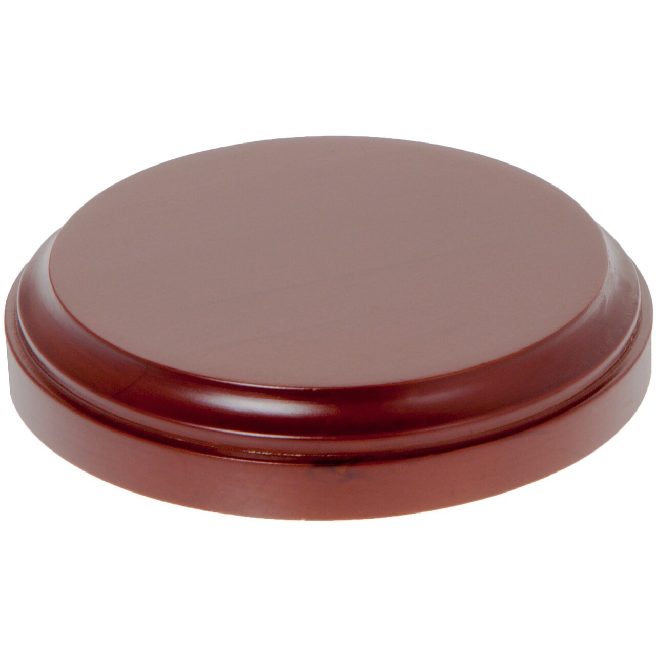 Plymor Fruitwood Round Wood Display Base, 3.5625" W x 3.5625" D x 0.625" H (3.125" Display Diameter)